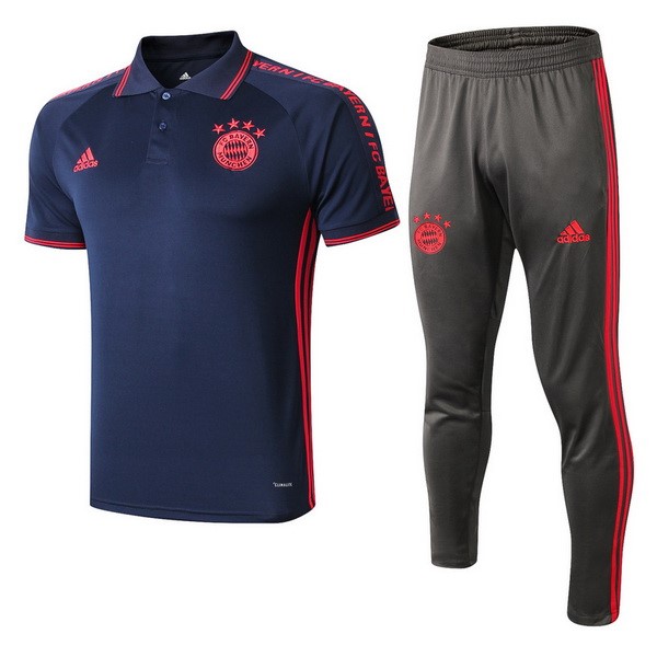 Polo Komplett Set Bayern München 2019-20 Blau Grau